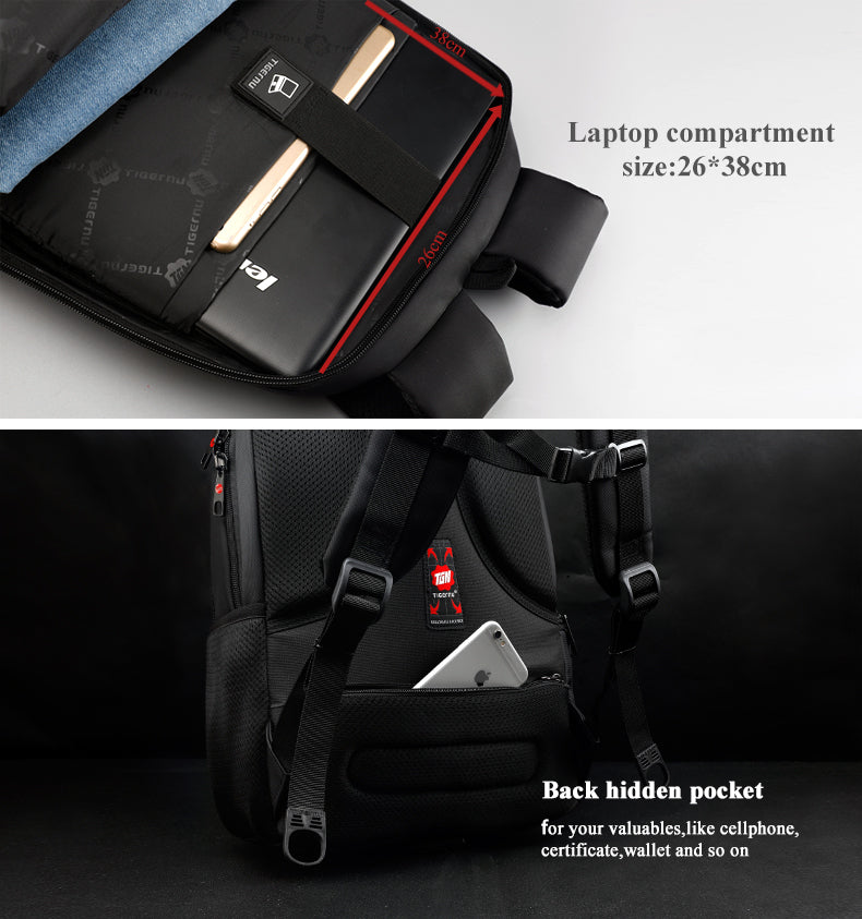 Luxury Waterproof, Light Weight, Shock-Proof, Anti Theft 15.6 inch Laptop Backpack - 35 Liter