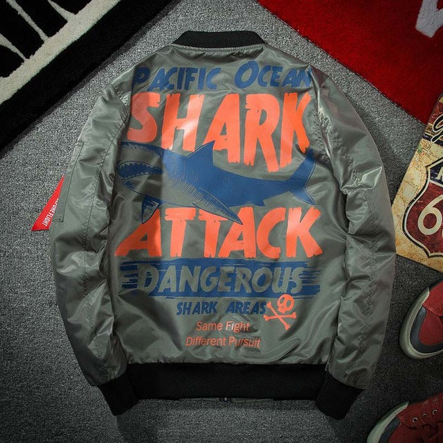 "Shark Attack" Bomber Jacket