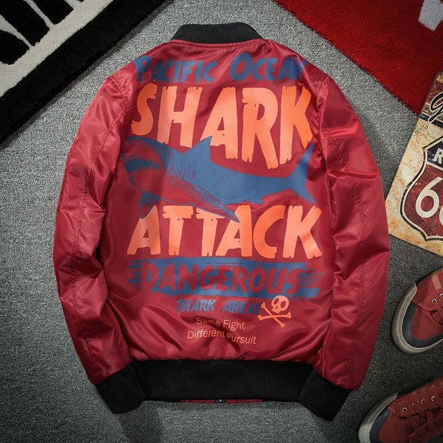 "Shark Attack" Bomber Jacket