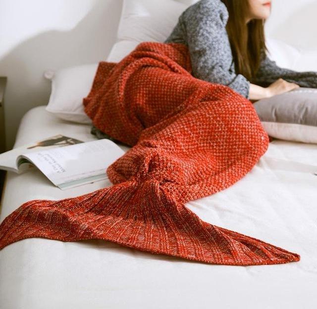 Handmade Super Soft Mermaid Tail Blanket (Baby, Child, Adult)