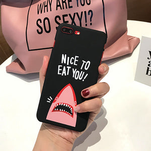 "NICE TO EAT YOU!" Shark iPhone Case