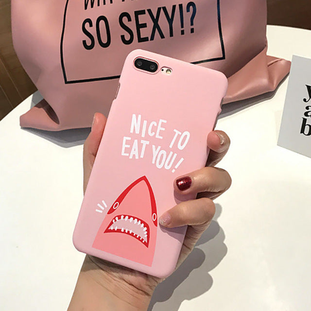 "NICE TO EAT YOU!" Shark iPhone Case