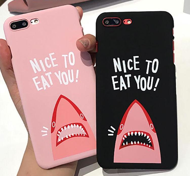 "NICE TO EAT YOU!" Shark iPhone Case